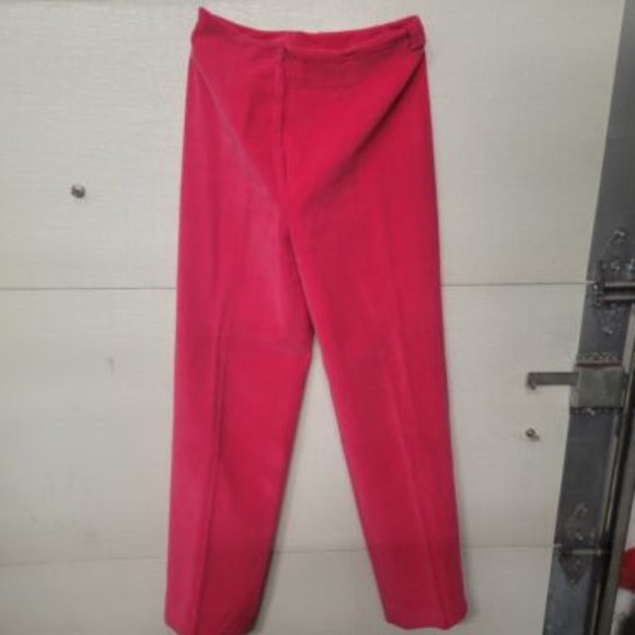 VINTAGE BILL ATKINSON GLEN OF MICHIGAN HOT PINK VELVET PANTS - Picture 1 of 10